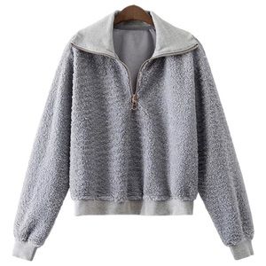 ‘Dawne’ Soft Zip-up Sweater